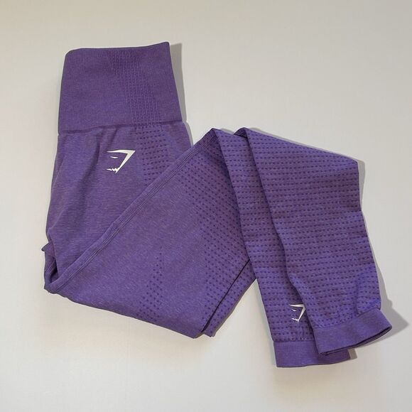 Gym Shark Vital Seamless 2.0 Leggings Womens XSmall Purple - Picture 1 of 14